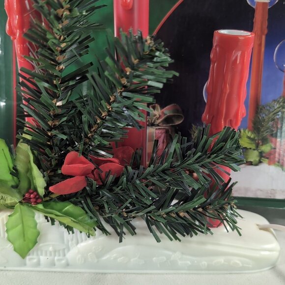 Danson Decor 5 Light Candelabra Christmas Holiday Decor Red Drip Candles Vintage - Picture 4 of 12